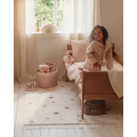 Little Dutch gyerekszőnyeg pink pöttyös 120x170 cm