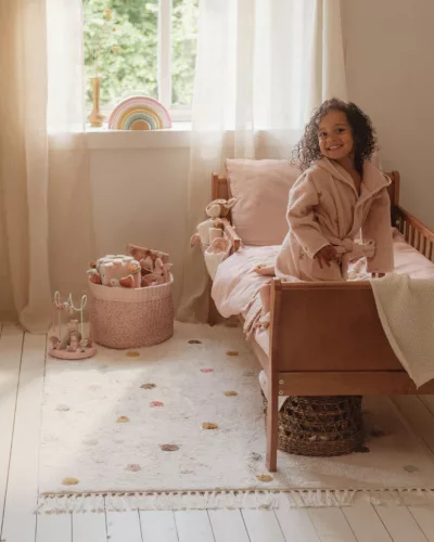 Little Dutch gyerekszőnyeg pink pöttyös 120x170 cm