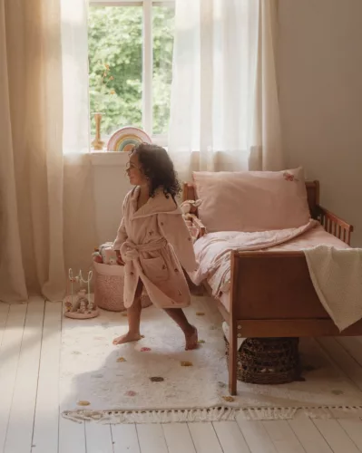 Little Dutch gyerekszőnyeg pink pöttyös 120x170 cm