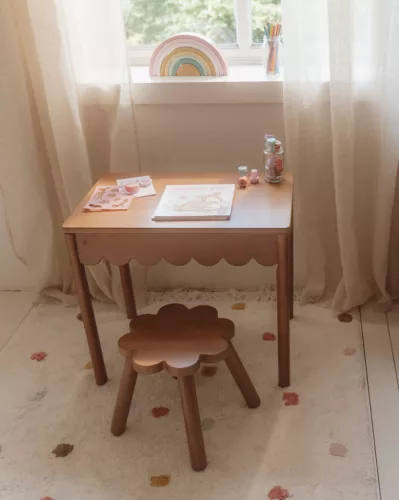 Little Dutch gyerekszőnyeg pink pöttyös 120x170 cm