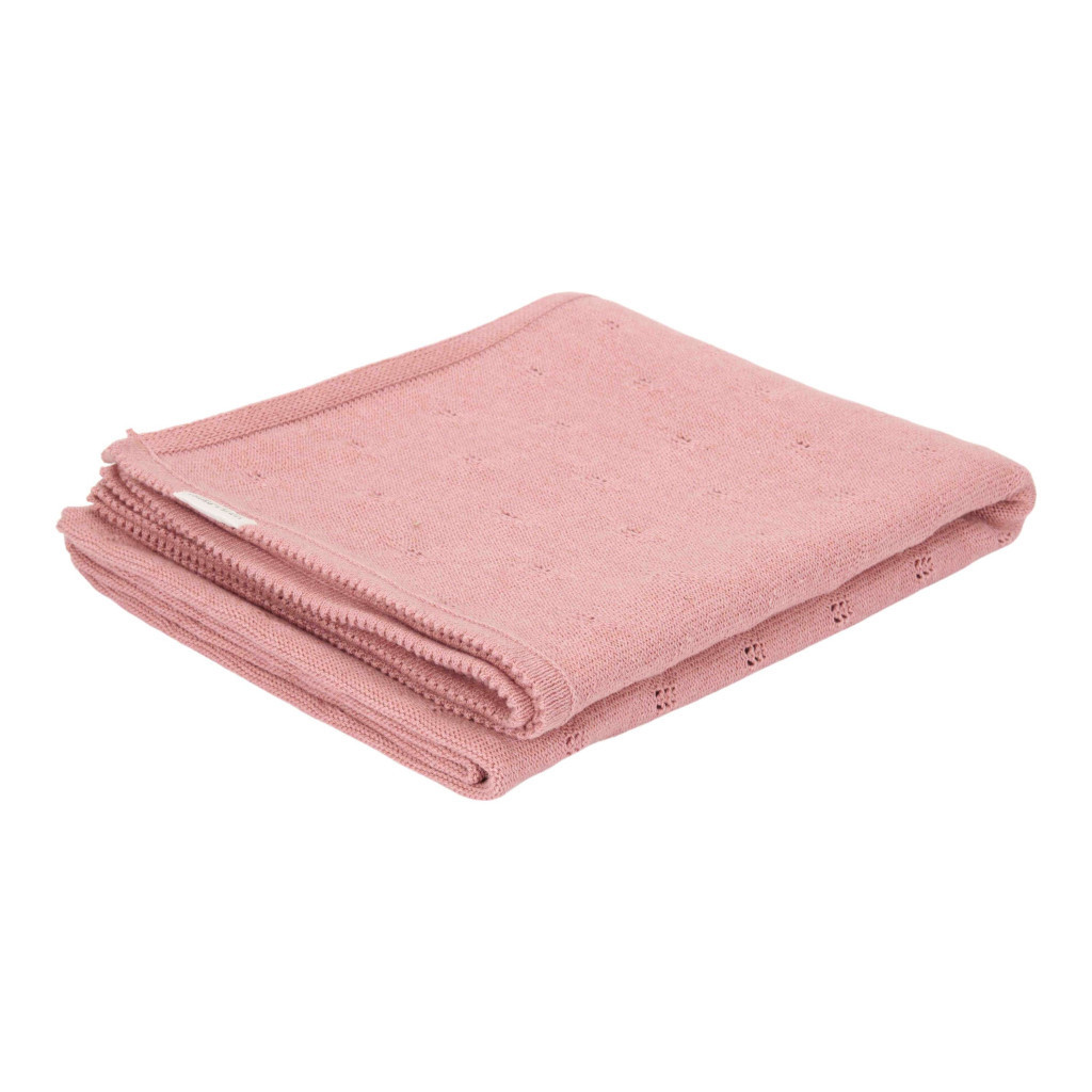 Little dutch kötött babatakaró Pure Pink Blush – fő nézet
