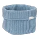 Little Dutch kötött tároló doboz 15x15 cm - Pure Denim Blue, 6–8 év, Kék