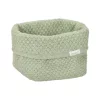 Little Dutch kötött tároló doboz 15x15 cm - Pure Sage