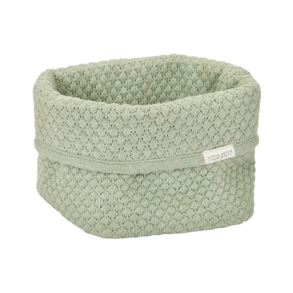 Little Dutch kötött tároló doboz 15x15 cm - Pure Sage fő kép