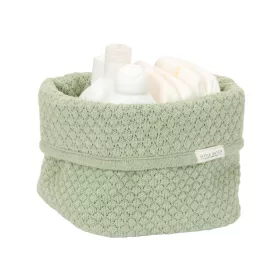 Little Dutch kötött tároló doboz 15x15 cm - Pure Sage