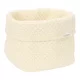 Little Dutch kötött tároló doboz 15x15 cm - Pure Soft White