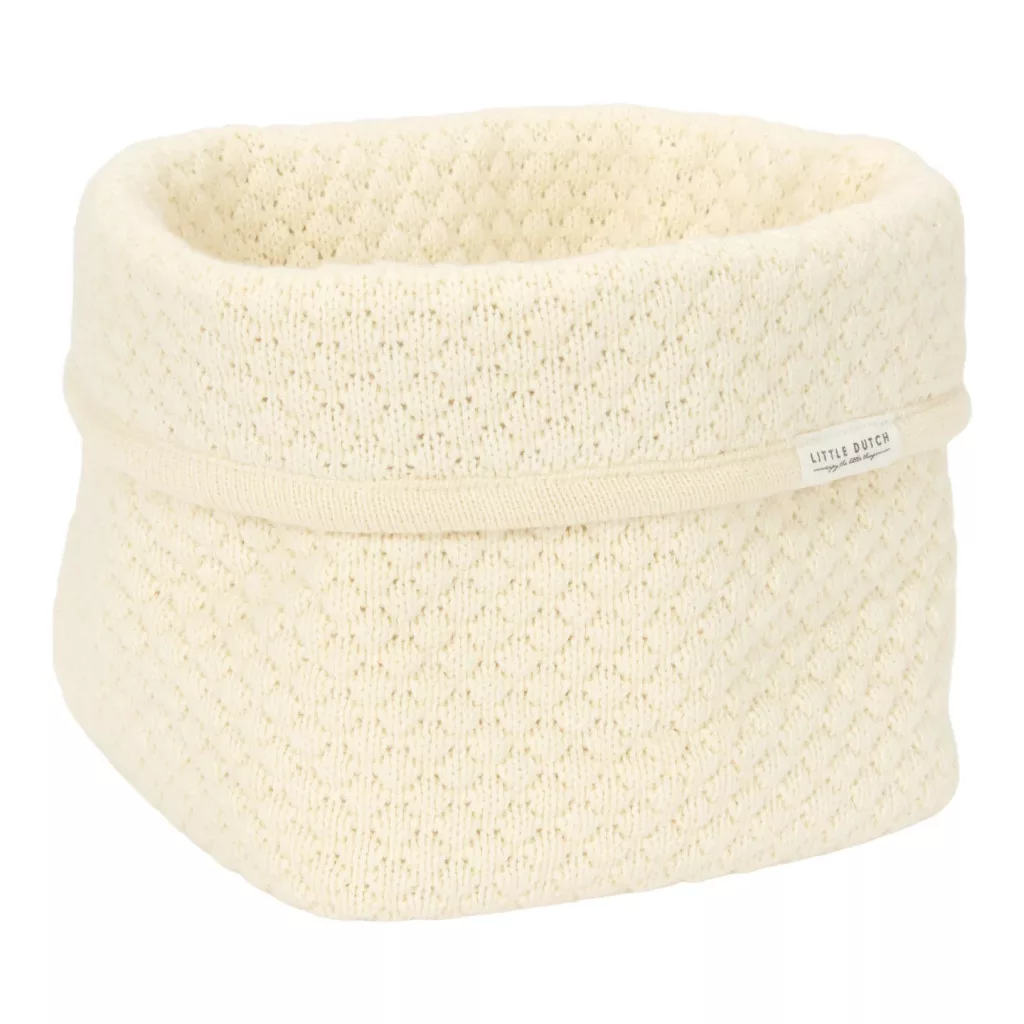 Little Dutch kötött tároló doboz 15x15 cm - Pure Soft White fő kép