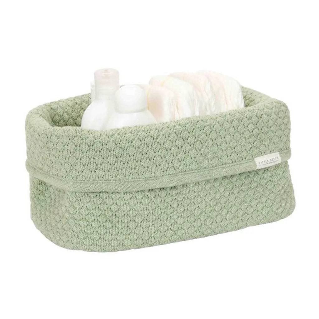 Little Dutch kötött tároló doboz 25x15 cm - Pure Sage alternatív kép 1