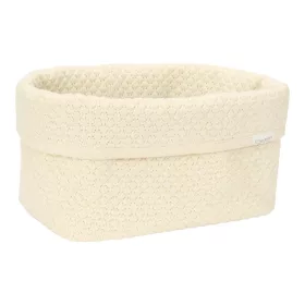   Little Dutch kötött tároló doboz 25x15 cm - Pure Soft White