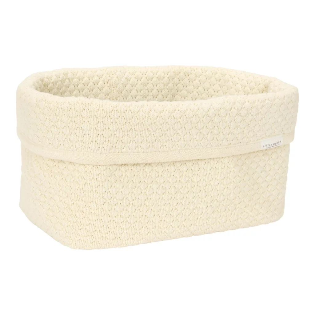 Little Dutch kötött tároló doboz 25x15 cm - Pure Soft White fő kép