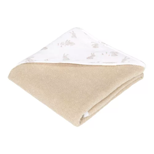 Little Dutch muszlin kapucnis fürdőlepedő - Baby Bunny, 0–2 év, Többszínű