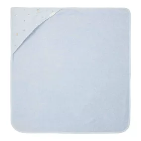 Little Dutch hímzett kapucnis fürdőlepedő 75x75 cm Blue