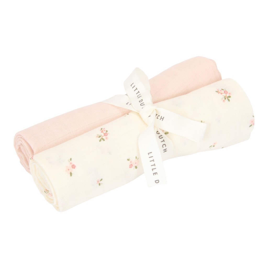 Little Dutch muszlin textilpelenka 70x70 cm 2 db Fairy Blossom & Blossom – fő nézet