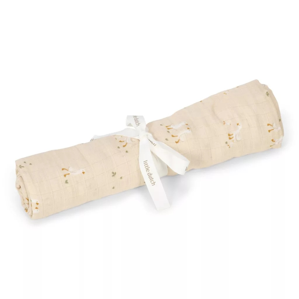 Little Dutch muszlin textilpelenka 120x120 - Little Goose – fő nézet