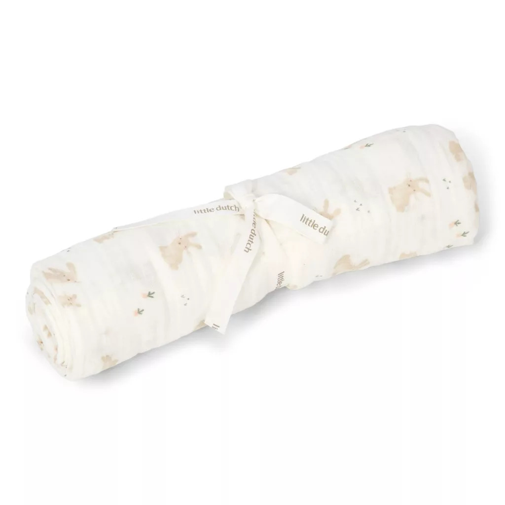 Little Dutch muszlin textilpelenka 120x120 cm - Baby Bunny – fő nézet