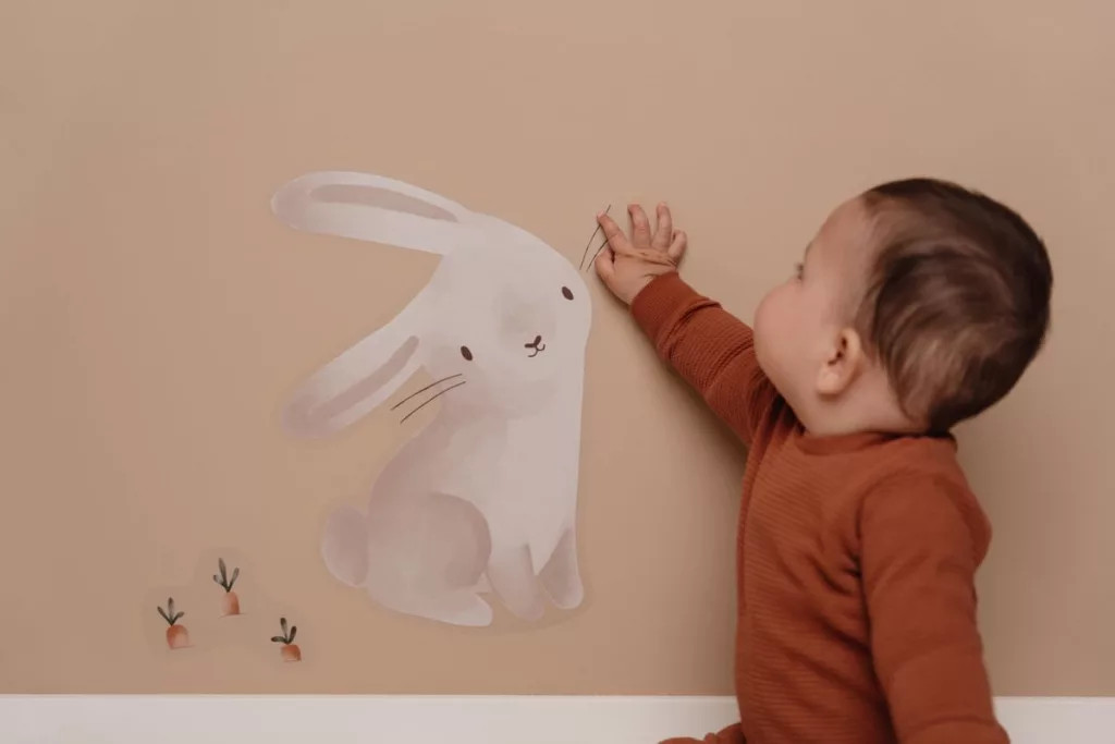 Little Dutch falmatrica szett Baby Bunny (3 ív) – alternatív kép 2