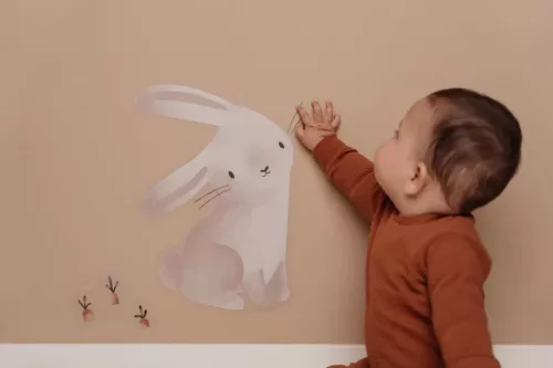 Little Dutch falmatrica szett Baby Bunny (3 ív), 0–2 év, Többszínű