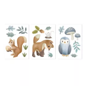 Little Dutch falmatrica szett Forest Friends (3 ív), 0–2 év, Little Dutch falmatrica szett Forest Friends (3 ív)