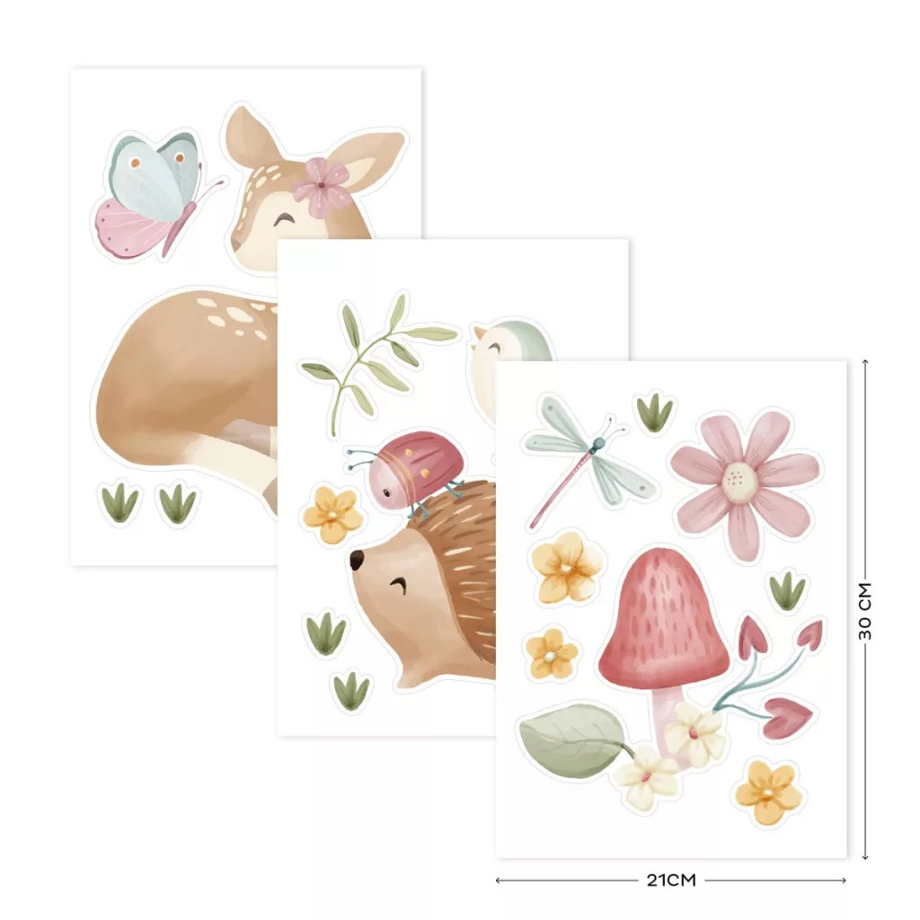 Little Dutch falmatrica szett Fairy Garden (3 ív) – fő nézet