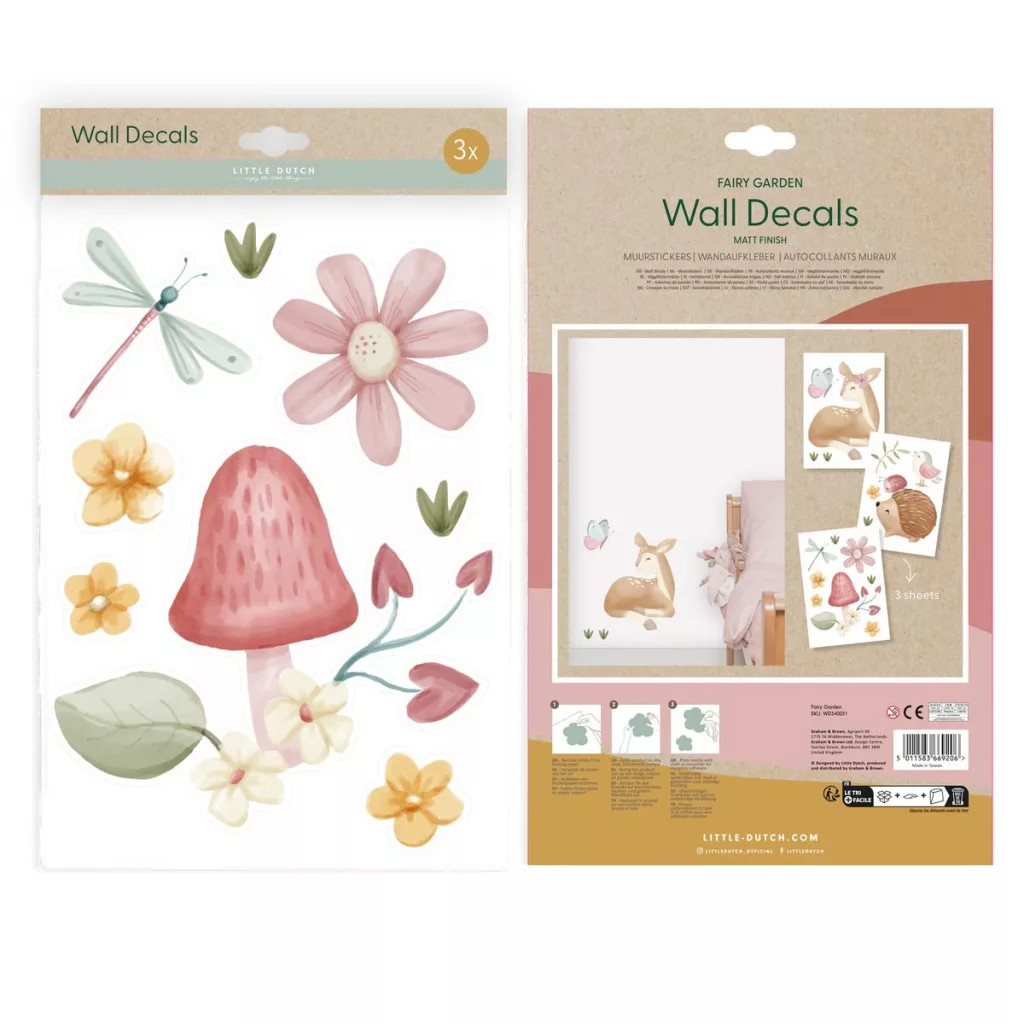 Little Dutch falmatrica szett Fairy Garden (3 ív) – alternatív kép 1