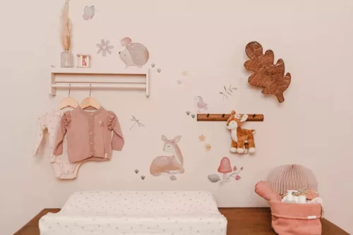 Little Dutch falmatrica szett Fairy Garden (3 ív), 0–2 év, Többszínű