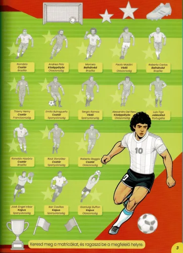 1000 matrica a fociról - A sportok királya elvarázsol