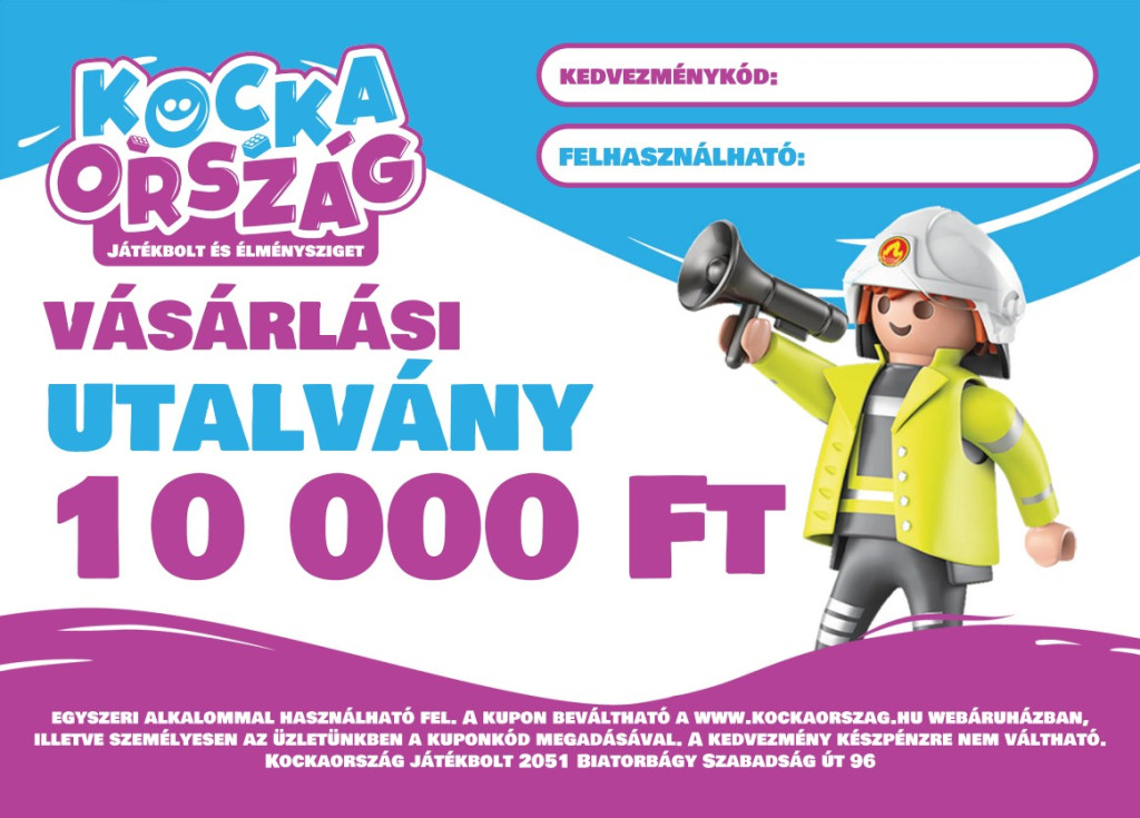 Ajándékkártya 10 000 Ft – fő nézet