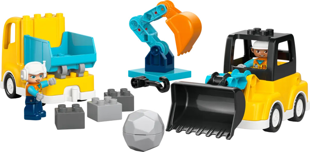 LEGO® DUPLO - 10475 - 3 az 1-ben építési munkagépek – alternatív kép 2