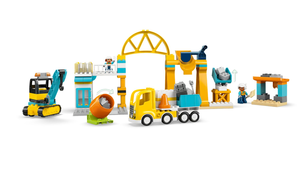 LEGO® DUPLO® - 10476 - Városi kalandok 3 az 1-ben építési terület és munkagépek – alternatív kép 3