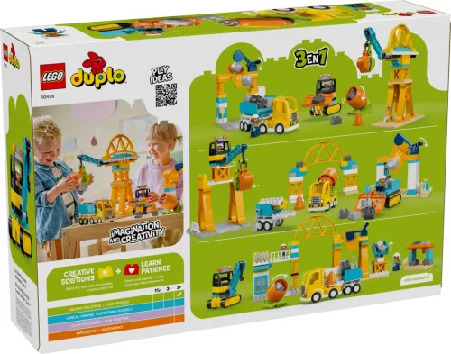 LEGO® DUPLO® - 10476 - Városi kalandok 3 az 1-ben építési terület és munkagépek 