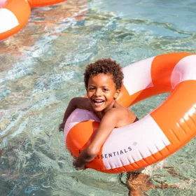 Swim Essentials gyerek úszógumi 90 cm - White Red, 6–8 év, Fehér