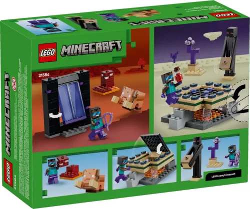 LEGO® Minecraft® - 21584 - Utazás az Alvilág kapujához és a Végportálhoz 