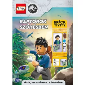   LEGO Raptorok szökésben - Kenji a felszerelésével és egy raptorbébi