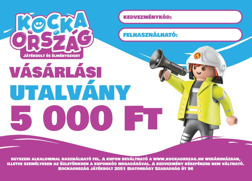 Ajándékkártya 5000 Ft – fő nézet