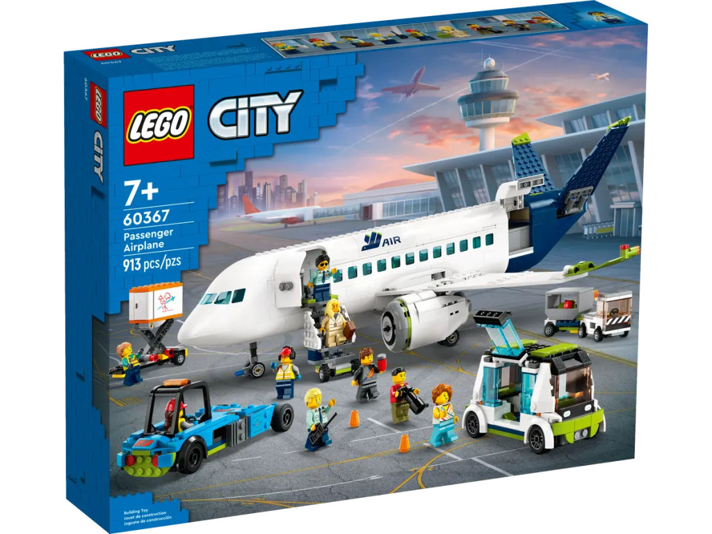 LEGO 60367 City Utasszállító repülőgép – fő nézet