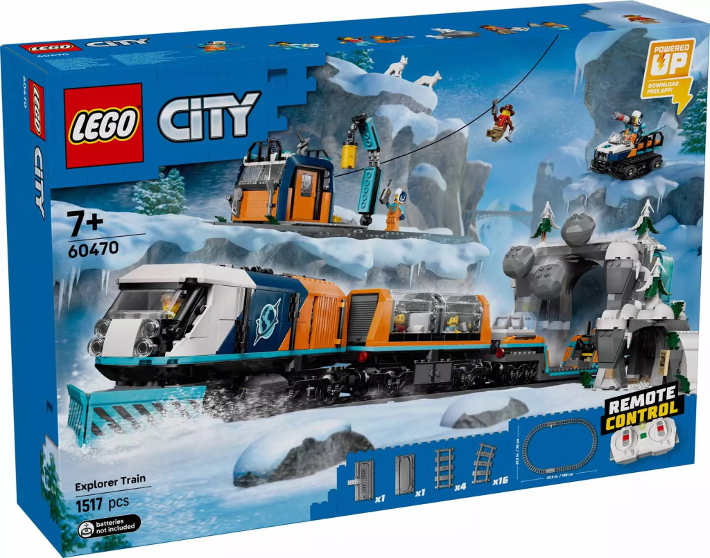 LEGO 60470 City Felfedezők sarkvidéki expresszvonata – fő nézet
