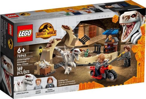 LEGO® - 76945 - Jurassic World™ Atrociraptor dinoszaurusz: Motoros üldözés   