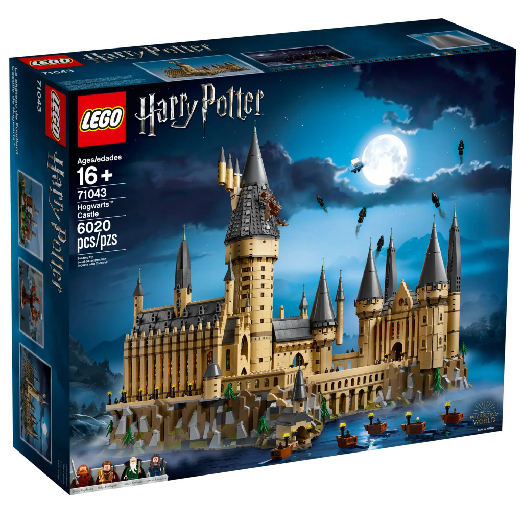 LEGO 71043 Roxfort kastély modell figurákkal és kiegészítőkkel – fő nézet