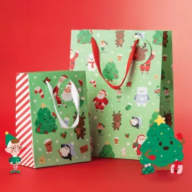 Ajándéktasak  - Karácsonyi Csapat 17x9x23cm