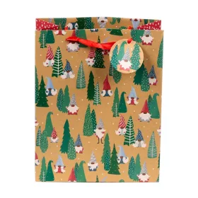 Ajándéktasak - Karácsonyi Manók 26x12x33cm