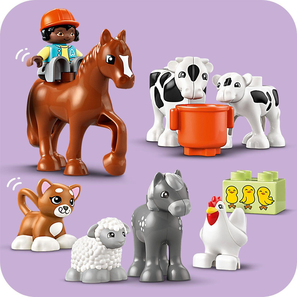 LEGO 10416 DUPLO Town Állatok gondozása a farmon – alternatív kép 2