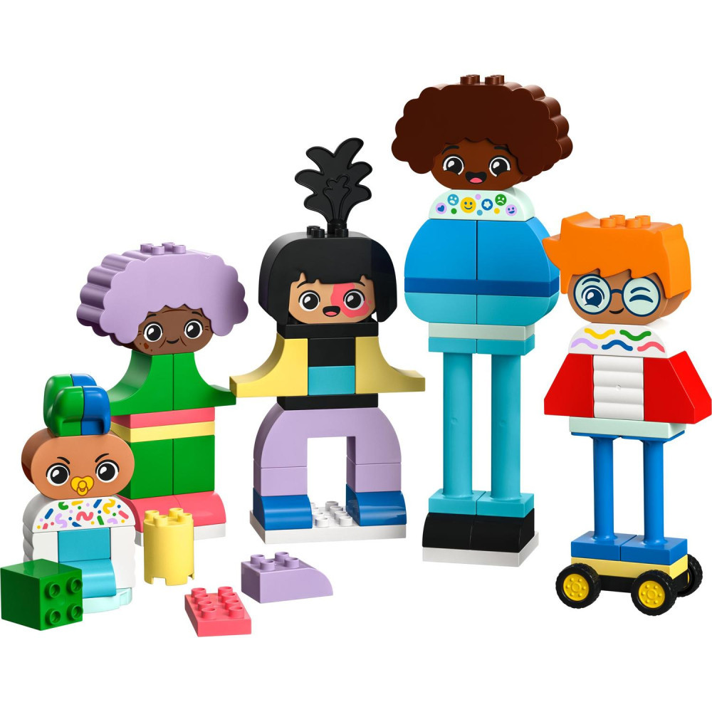 LEGO 10423 DUPLO Town Megépíthető figurák különféle érzelmekkel – alternatív kép 1