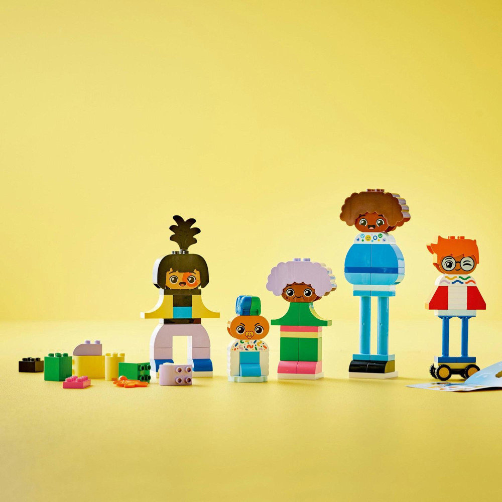 LEGO 10423 DUPLO Town Megépíthető figurák különféle érzelmekkel – alternatív kép 3