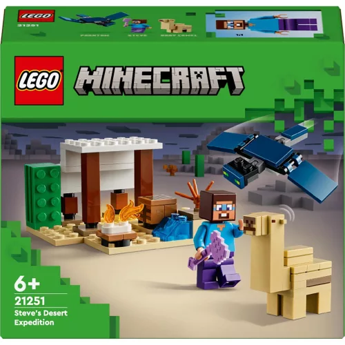 LEGO 21251 Minecraft Steve sivatagi expedíciója