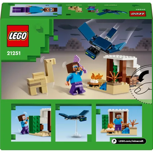 LEGO 21251 Minecraft Steve sivatagi expedíciója