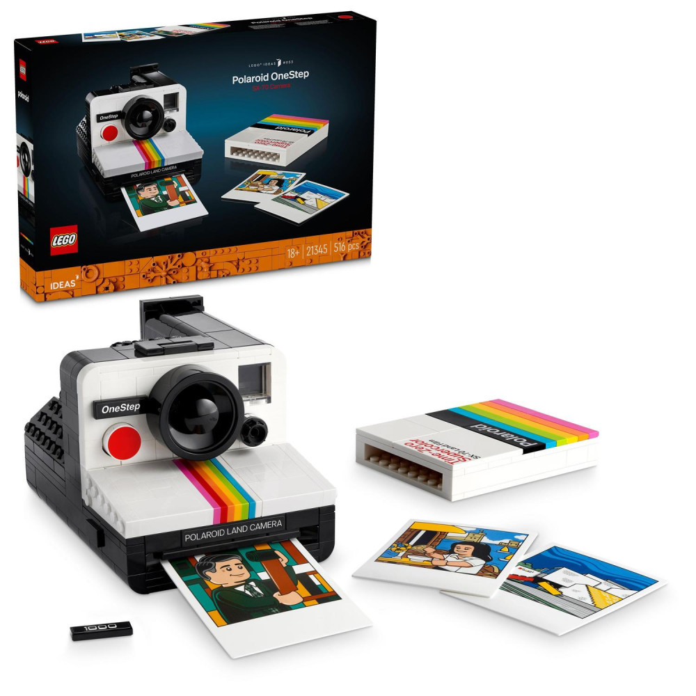 LEGO 21345 Ideas Polaroid OneStep SX-70 fényképezőgép – fő nézet
