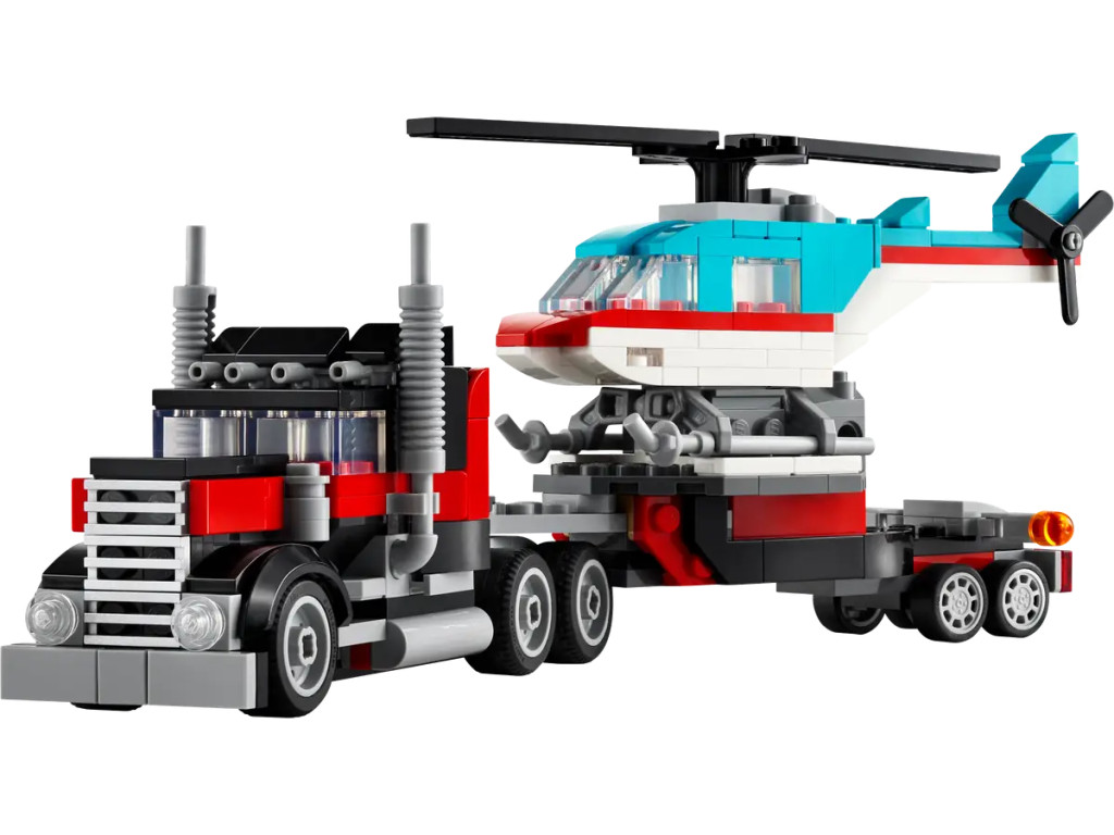 LEGO 31146 Creator Platós teherautó és helikopter – alternatív kép 2