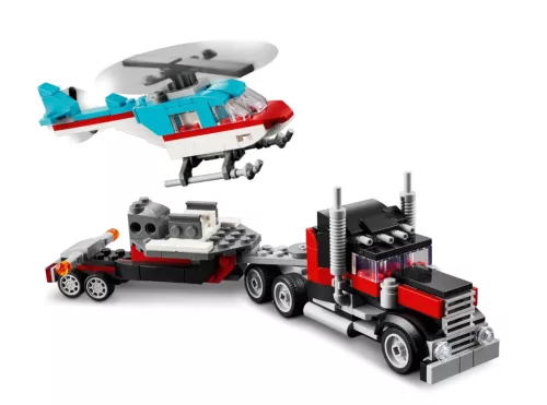 LEGO 31146 Creator Platós teherautó és helikopter