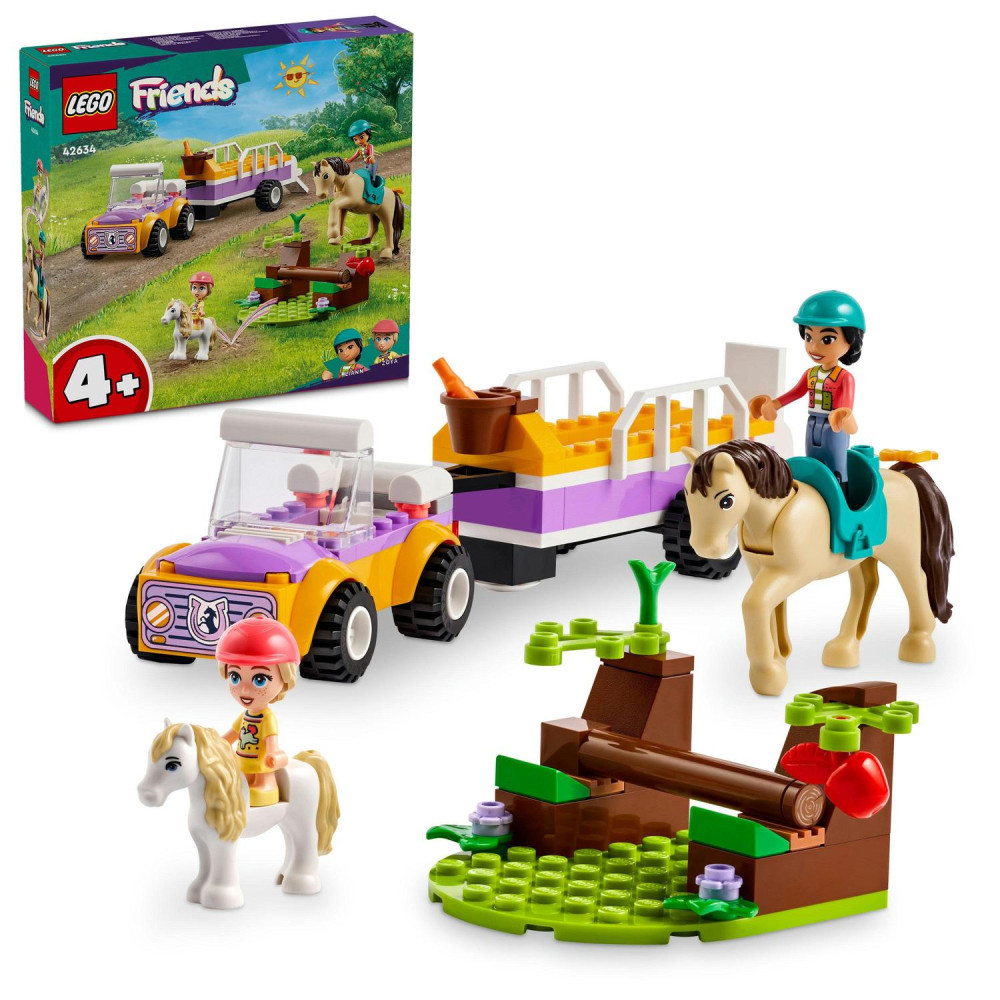 LEGO 42634 Friends Ló- és póniszállító utánfutó – fő nézet