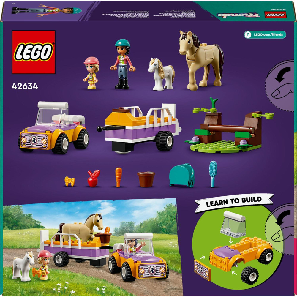 LEGO 42634 Friends Ló- és póniszállító utánfutó – alternatív kép 9